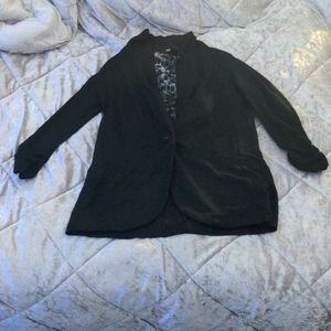 STYLE & CO. BLACK BLAZER LONG SLEEVE XSMALL
